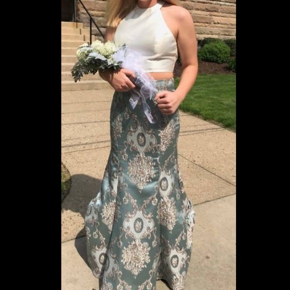 Two Piece Prom Dress - Picture 1 of 7